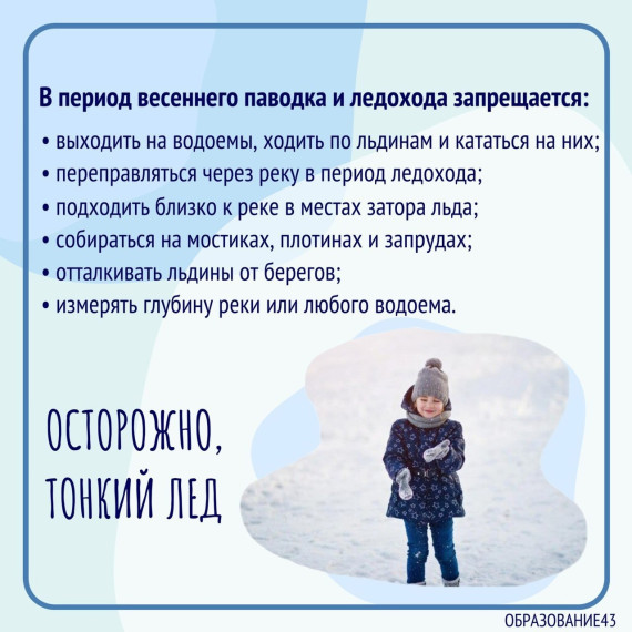 Осторожно- лед крайне опасен!.